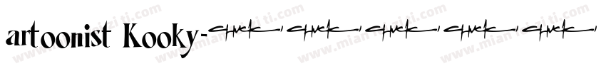 artoonist Kooky字体转换